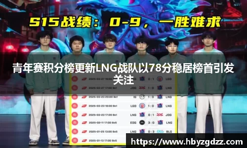 青年赛积分榜更新LNG战队以78分稳居榜首引发关注